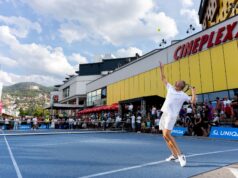 Goran Ivanišević odigrao egzibicijski teniski meč s poznatim sarajevskim glumcima